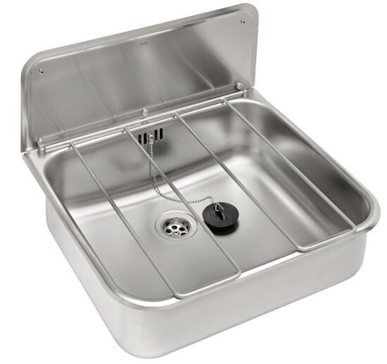 Izlietne SIRX368 ar salokāmu režģi 460x135x405 mm, nerūsējošā tērauda